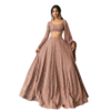 12 Georgette Lucknowi Sequence Work Rosy Brown Lehenga Choli