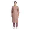 Avni Beige Cotton Printed Floral Pant & Kurta Set